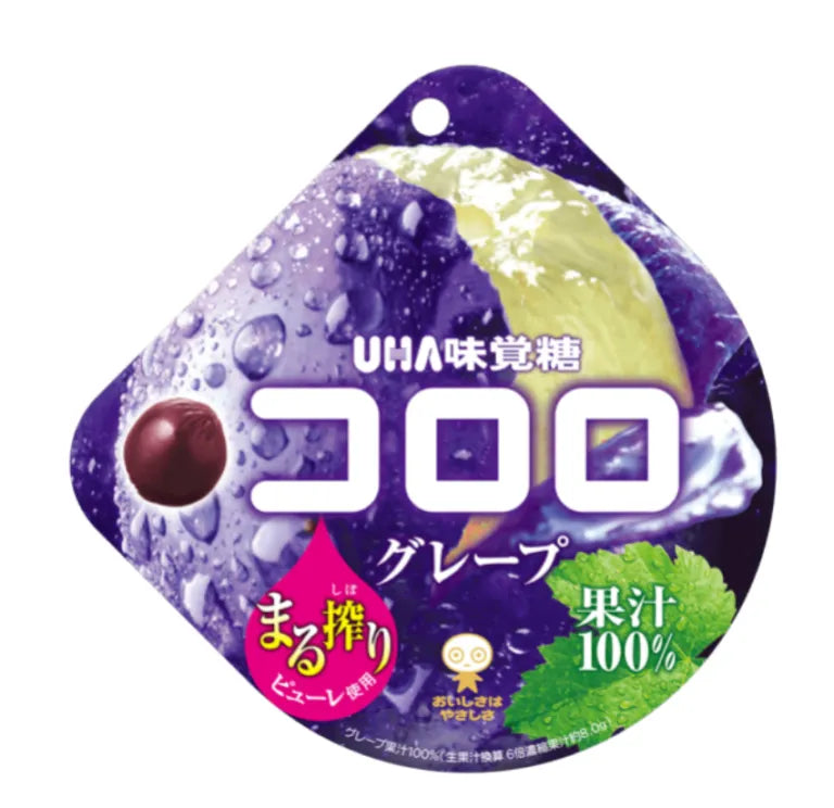 UHA Kororo Peelable Gummy Grape 48g