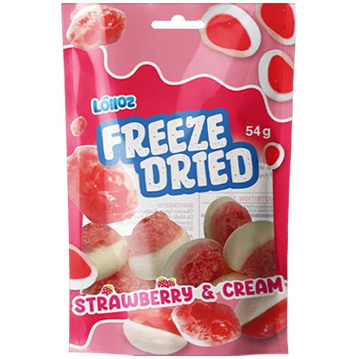 Lolloz Freeze Dried Strawberry & Cream 54g