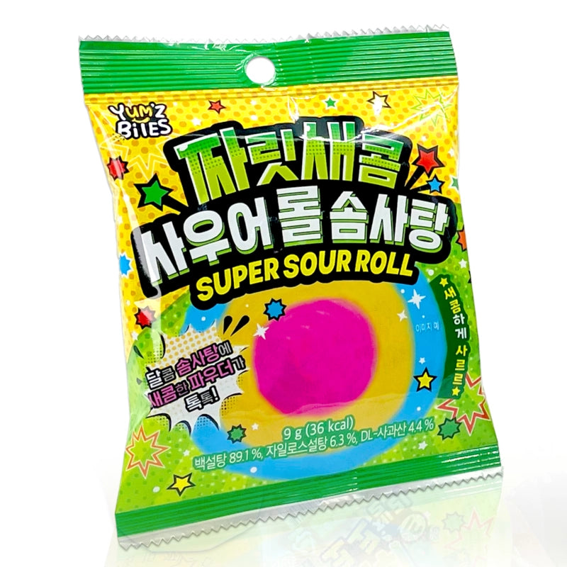 Super Sour Roll Cotton Candy 9g