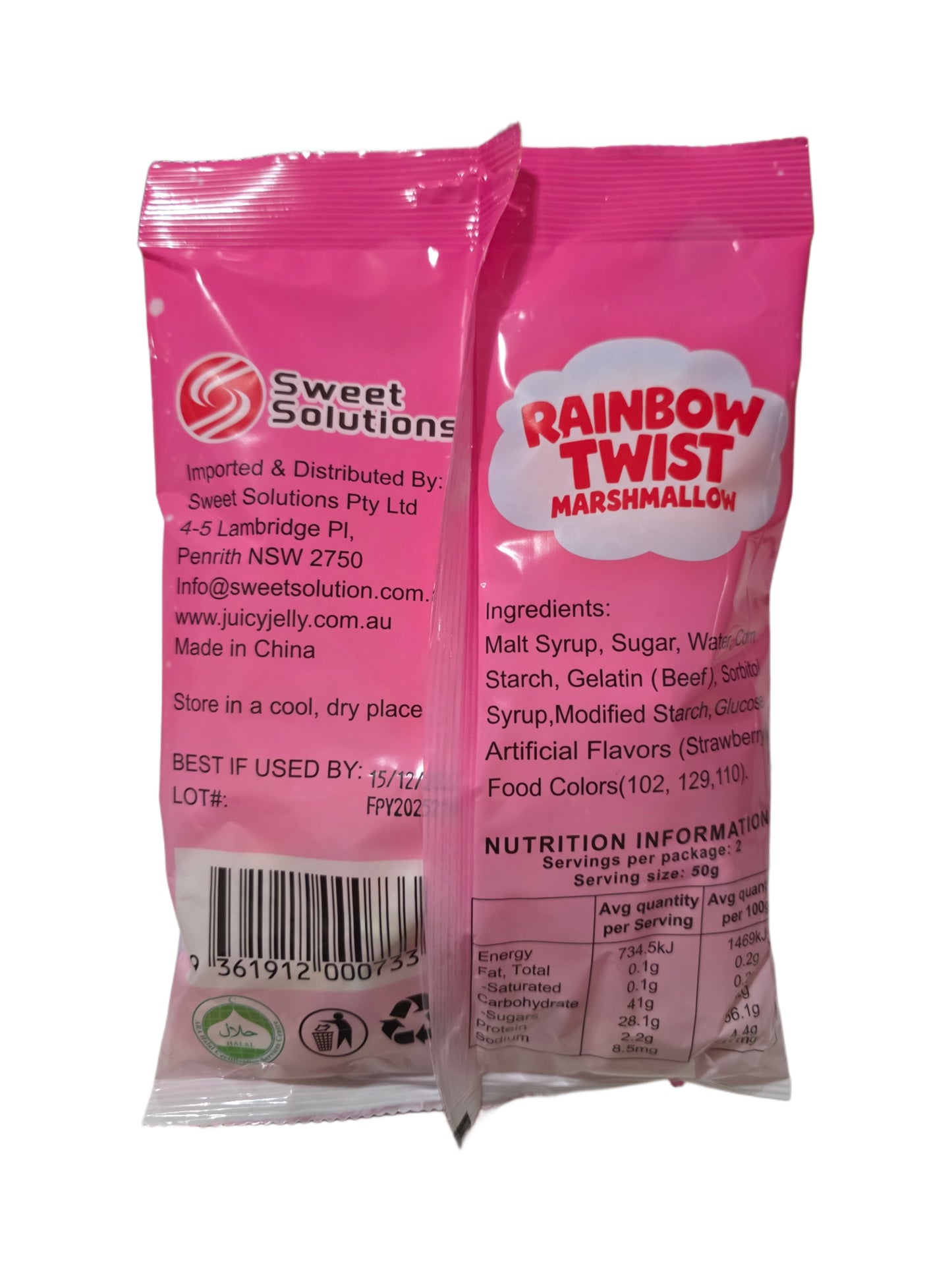 Bemallow Strawberry Twist Marshmallow 100g