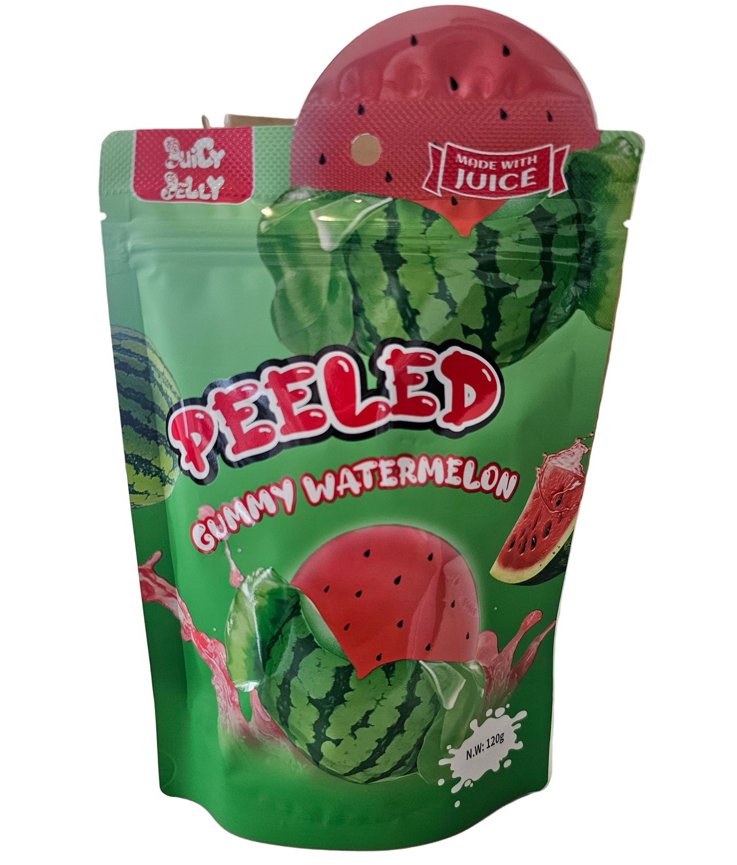 Juicy Jelly Peeled Gummy Watermelon 120g