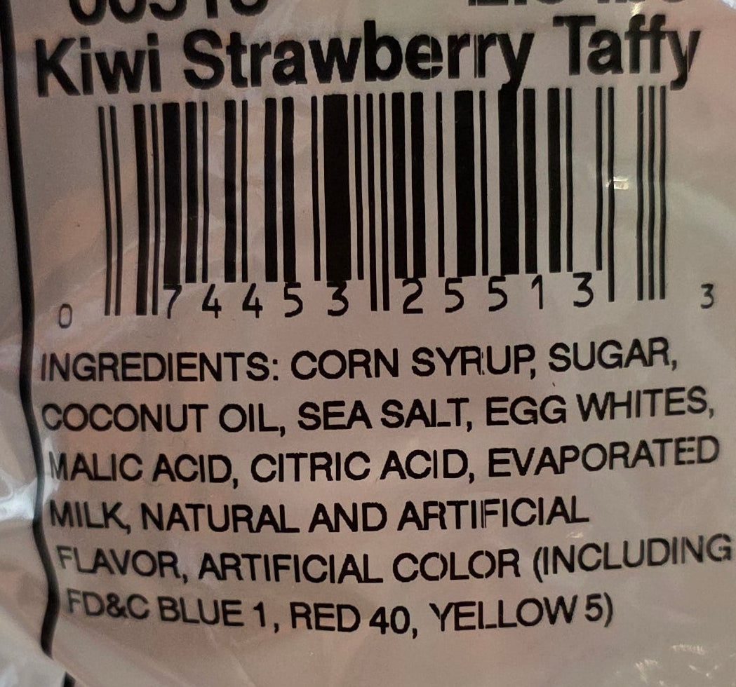 Taffy Town Salt Water Taffy Kiwi Strawberry 100g
