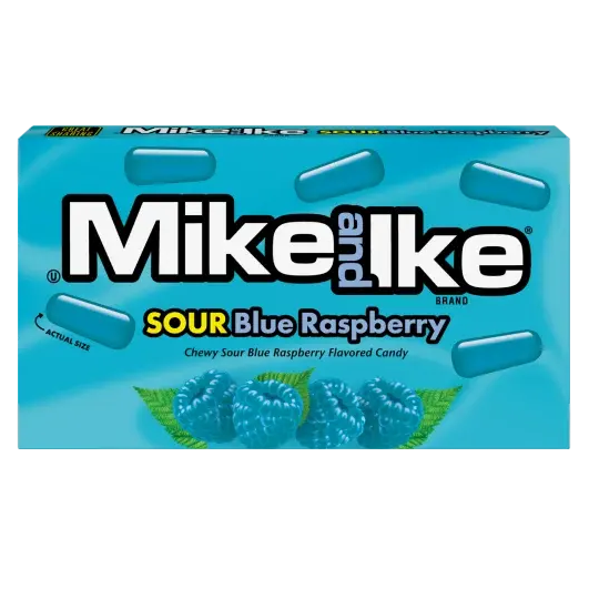 Mike and Ike Sour Blue Raspberry 120g