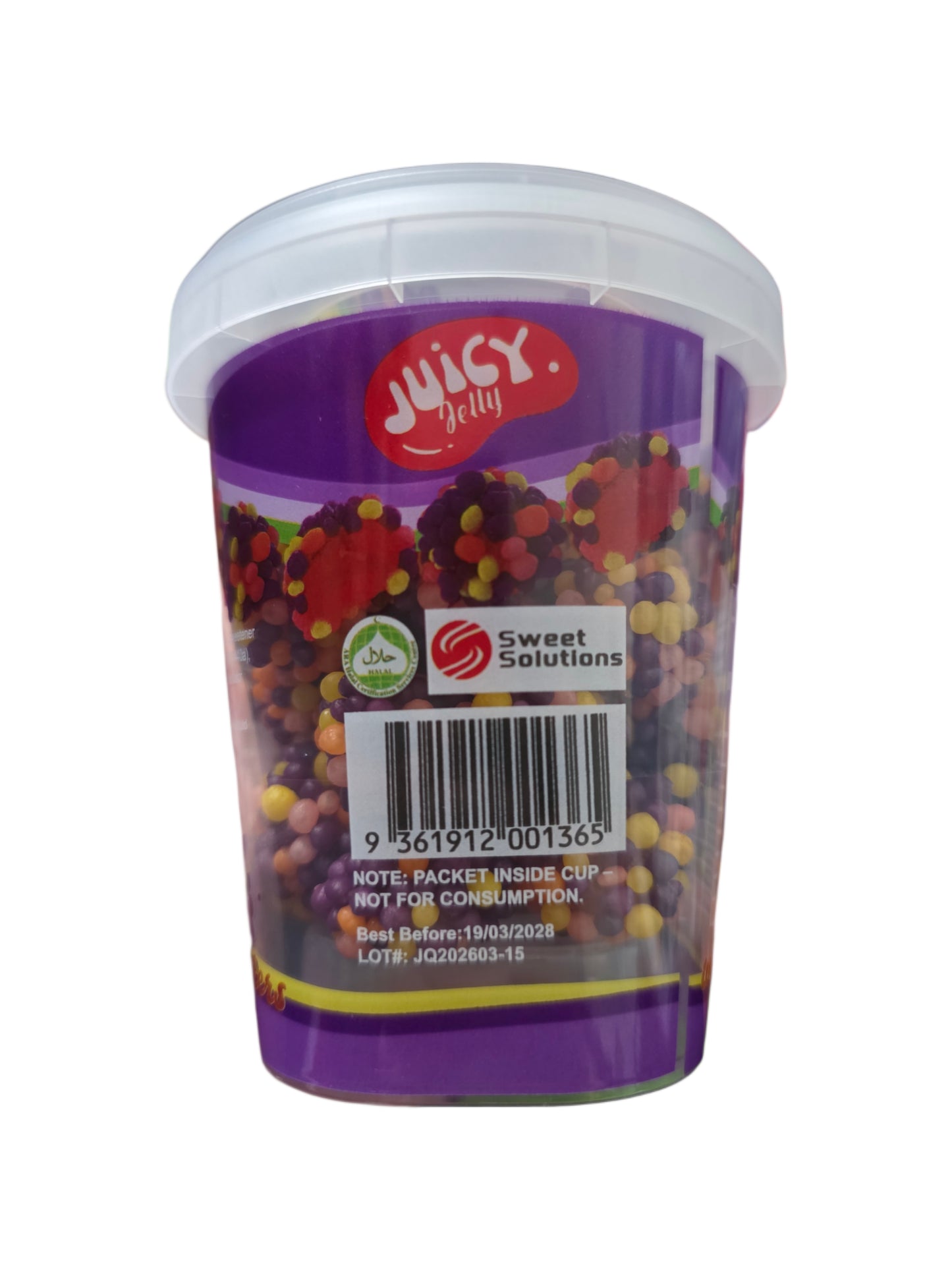 Juicy Jelly Wacky Clusters Grape Cup 150g