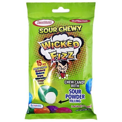 Wicked Fizz Sour Chewy Bag 105g