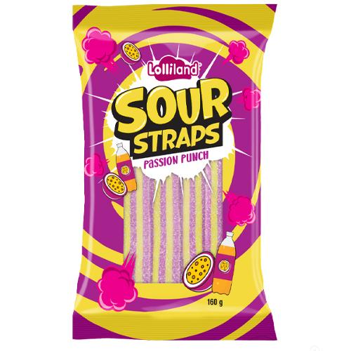 Lolliland Sour Straps Passion Punch 160g