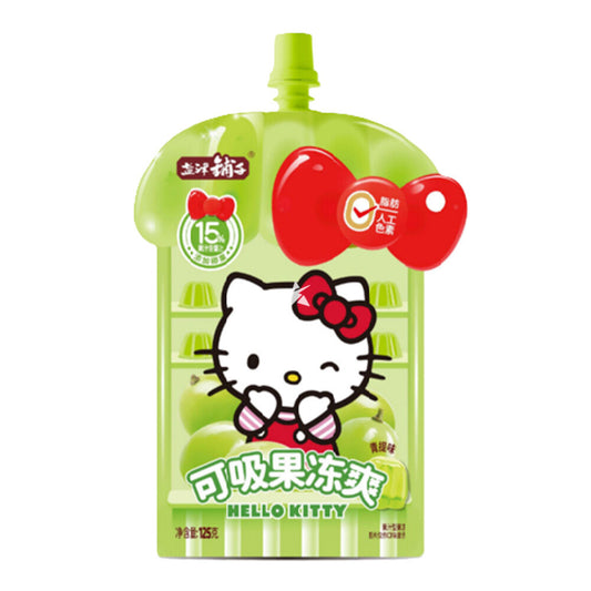 Hello Kitty Konjac Jelly Drink Green Grape Flavour 125g