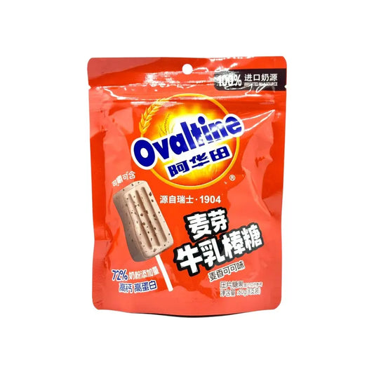 Ovaltine Malt Milk Lollipops Cocoa Flavour 8 Pieces 60g