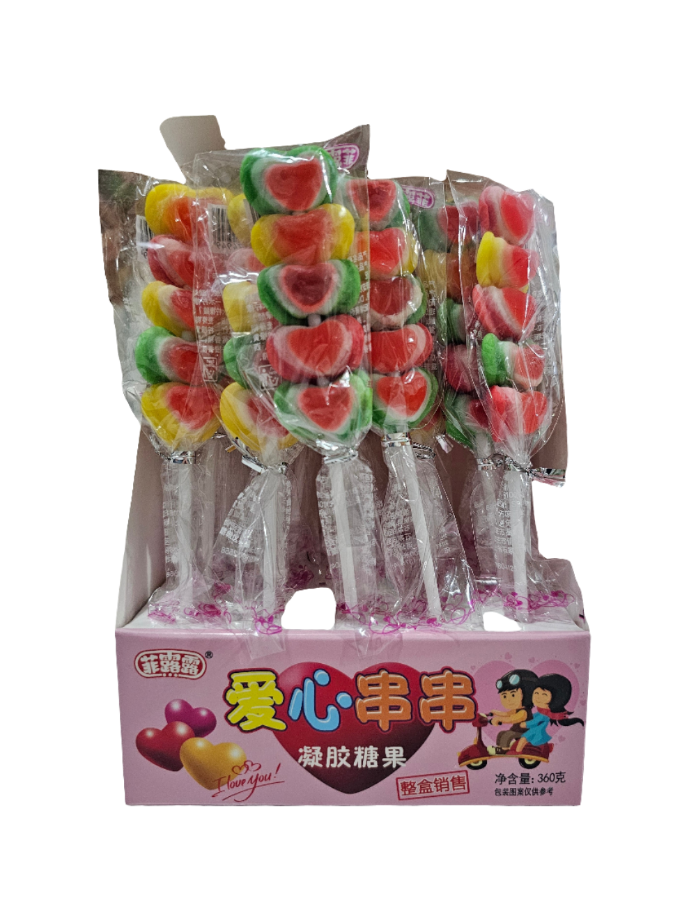 Love Heart Gummy Skewers 20g