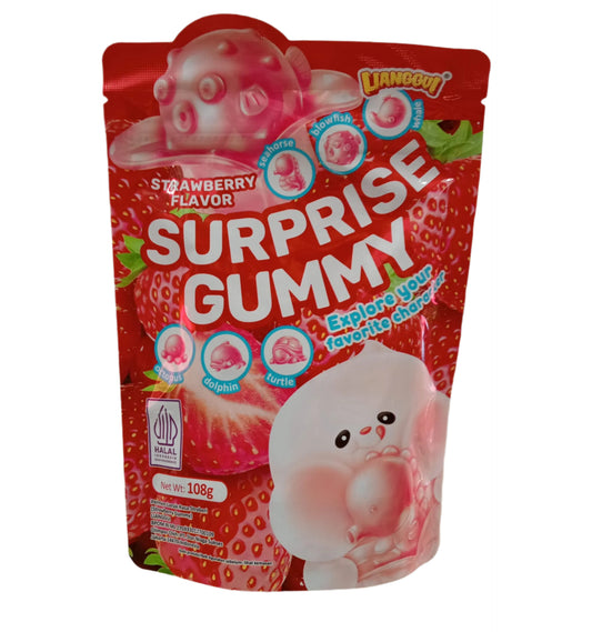 Surprise Peelable Gummy Strawberry 108g