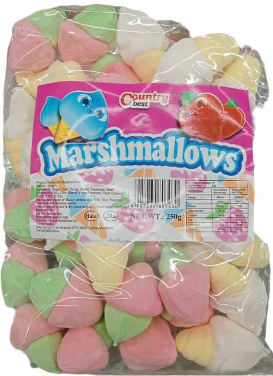 3D Icecream & Strawberry Marshmallows 250g