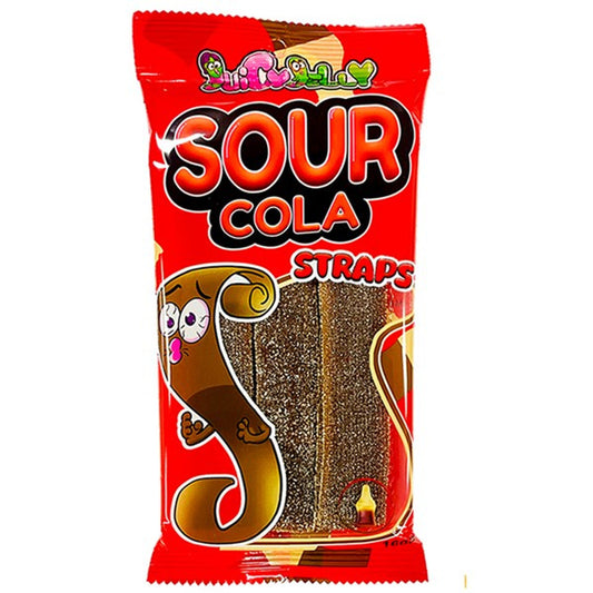 Juicy Jelly Sour Cola Straps 160g