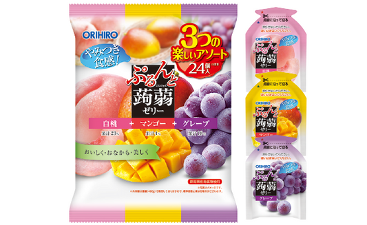 Orihiro Konjac Jelly Peach/Mango/Kyoho Grape 480g
