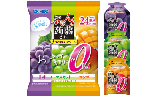 Orihiro Konjac Jelly Kyoho Grape/Muscat Grape/Mango Zero Calorie 480g