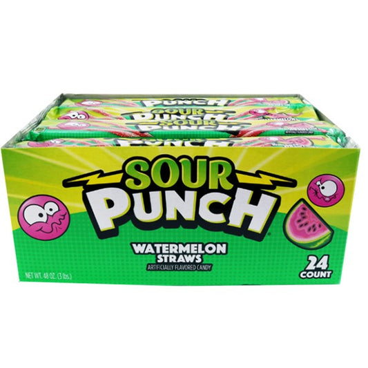Sour Punch Watermelon Straws 57g