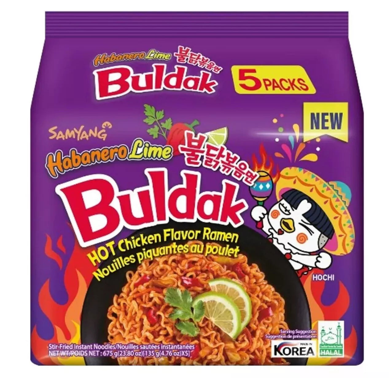Samyang Buldak Habanero Lime Ramen 675g