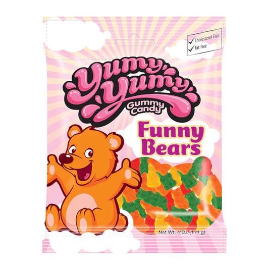 Yumy Yumy Gummy Candy Funny Bears 114g