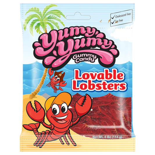 Yumy Yumy Gummy Candy Lovable Lobsters 114g