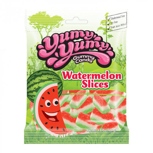 Yumy Yumy Gummy Candy Watermelon Slices 128g