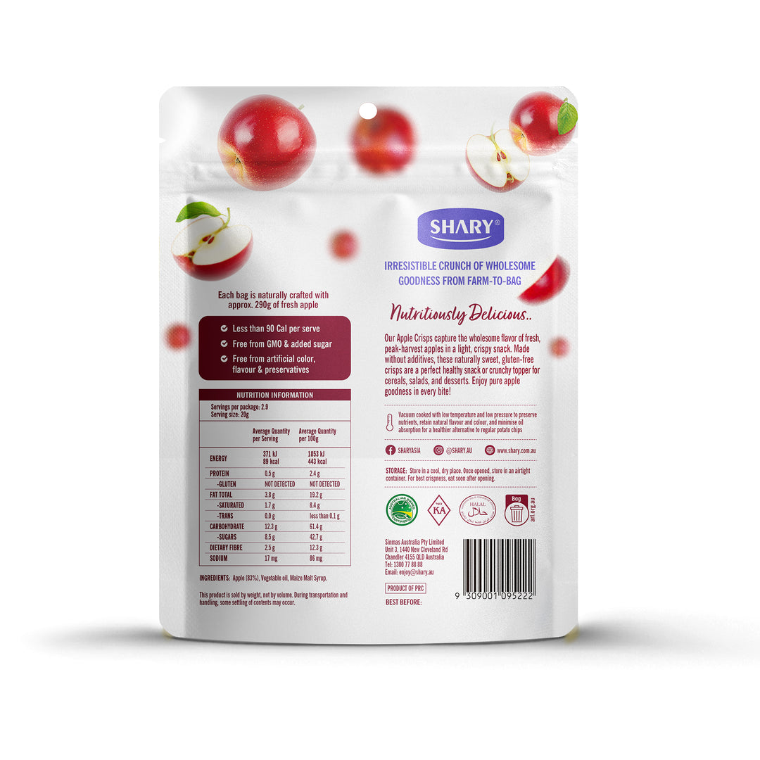 Freeze Dried Apple Crisps 58g