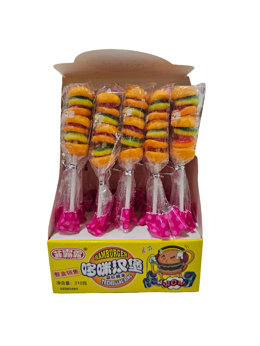 Hamburger Gummy Skewers 18g