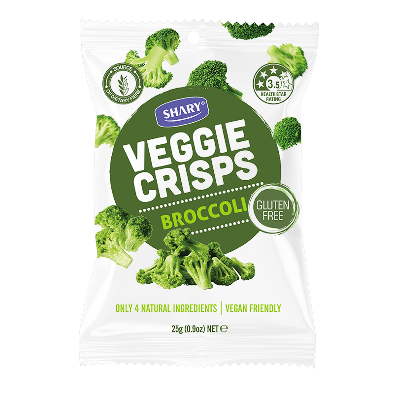 Freeze Dried Broccoli Crisps 25g