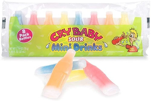 Cry Baby Sour Wax Bottles 8 Pack