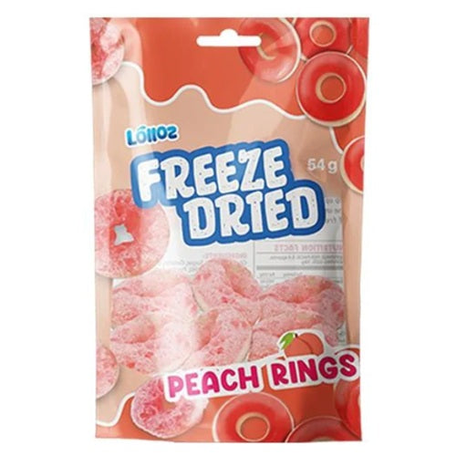 Lolloz Freeze Dried Peach Rings 54g Bag