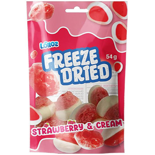 Lolloz Freeze Dried Strawberry & Cream 54g
