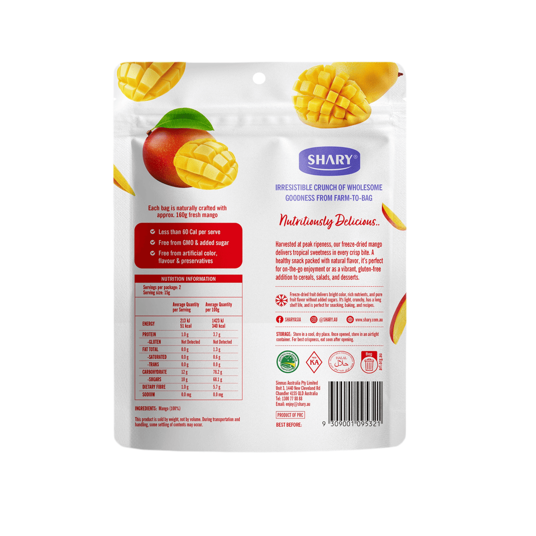 Freeze Dried Mango Crisps 30g