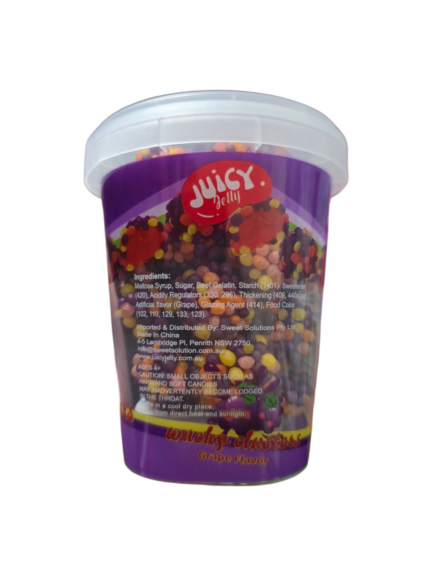 Juicy Jelly Wacky Clusters Grape Cup 150g