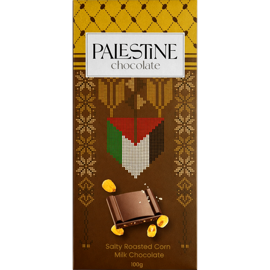 Palestine Chocolate Milk Chocolate With Roasted Corn "Roasted Harvest" 100g