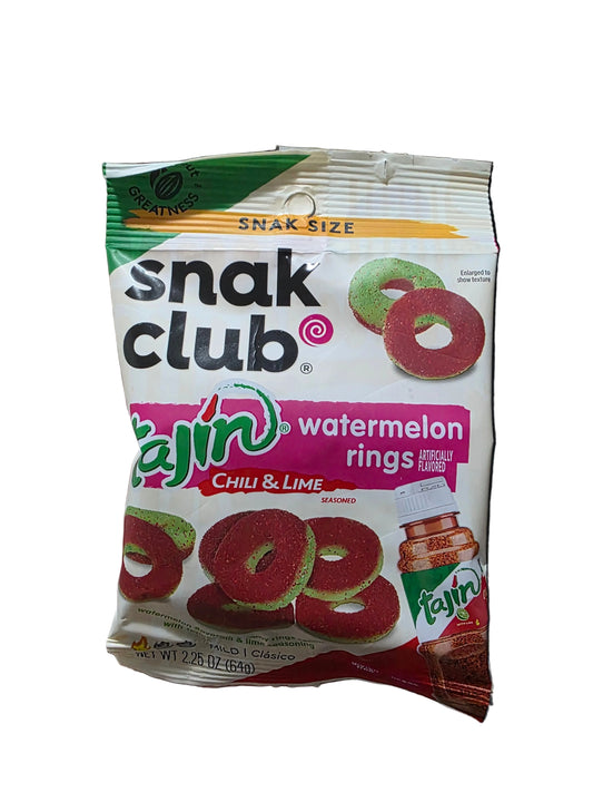 Snak Club Tajin Watermelon Rings 64g