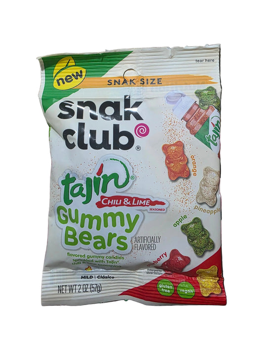 Snak Club Tajin Gummy Bears 64g