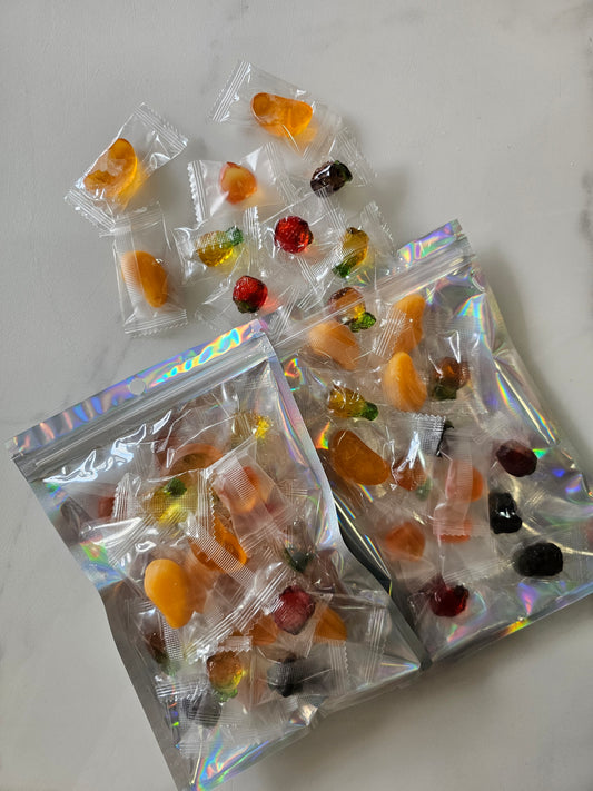 Juicy Jelly Peeled Gummy Mega Party Mix 128g