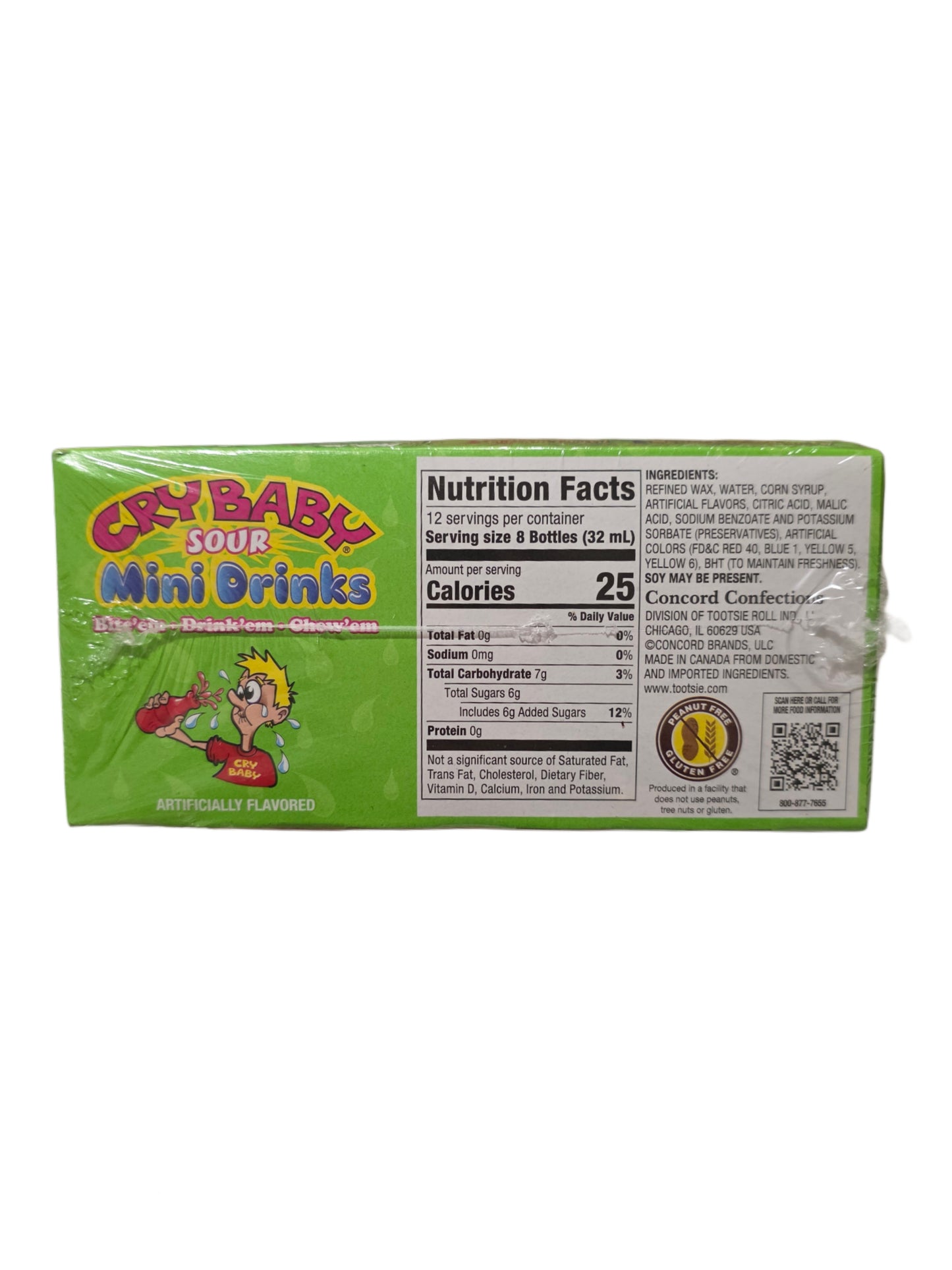 Cry Baby Sour Wax Bottles 8 Pack