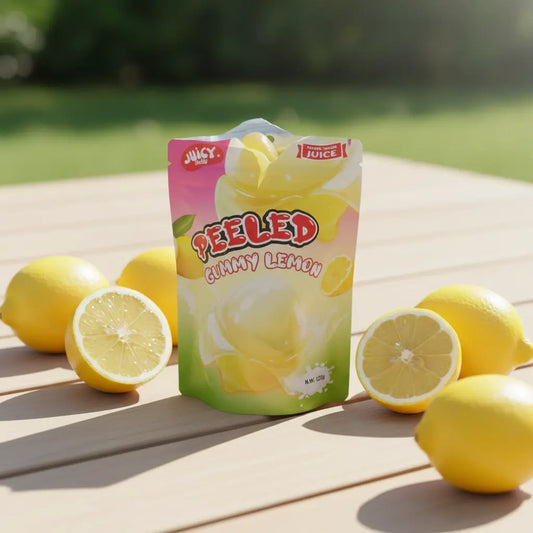 Juicy Jelly Peeled Gummy Lemon 120g