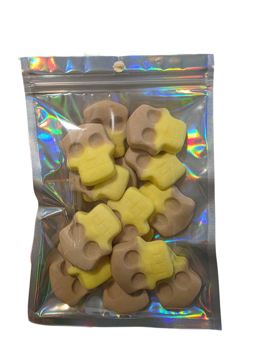 Juicy Jelly Swedish Candy Skull Banana Toffee 152g