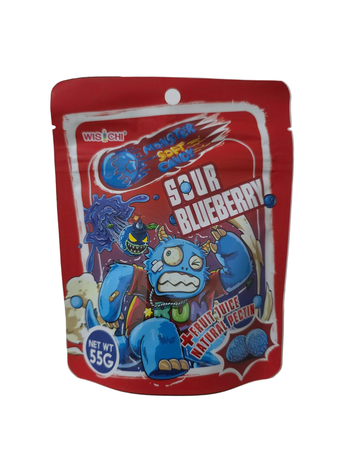 Monster Gummy Sour Blueberry 50g