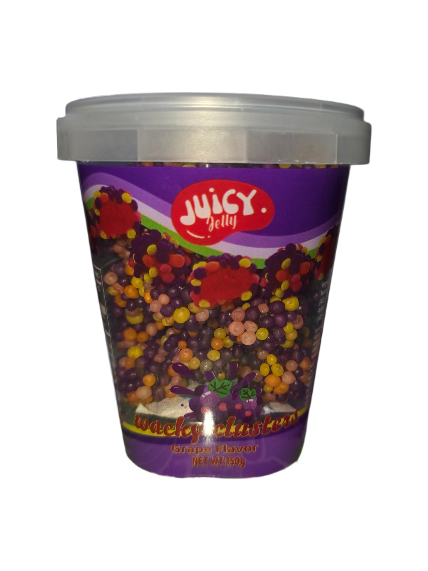 Juicy Jelly Wacky Clusters Grape Cup 150g
