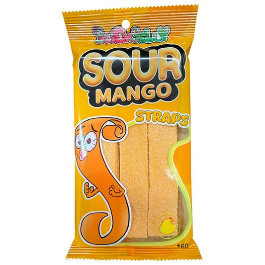 Juicy Jelly Sour Mango Straps 160g