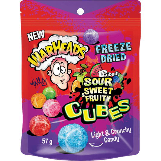 Warheads Freeze Dried Cubes Sour & Sweet 57g