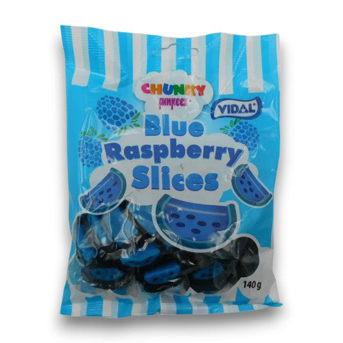 Vidal Blue Raspberry Slices 140g