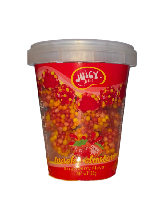 Juicy Jelly Wacky Clusters Strawberry Cup 150g