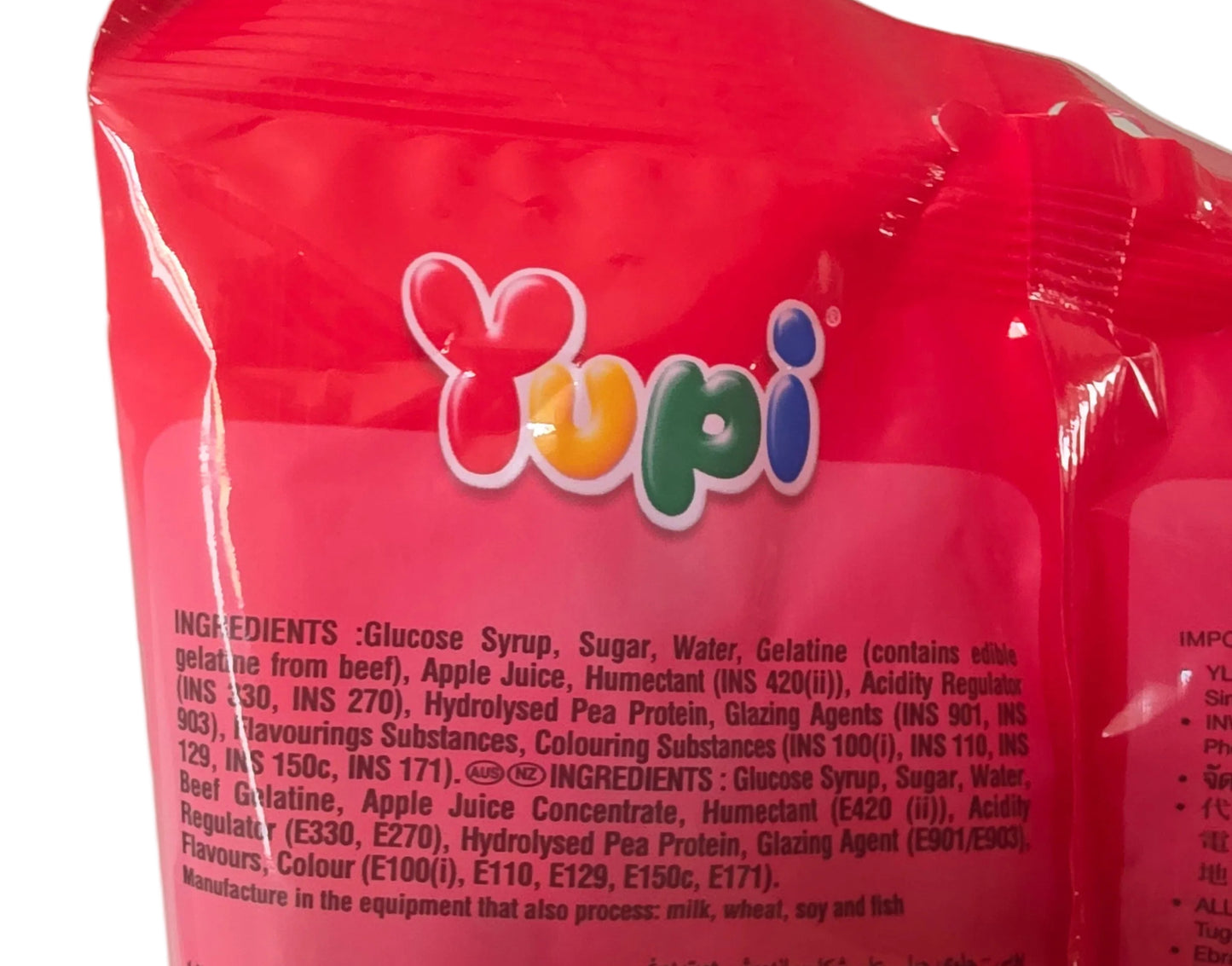 Yupi Gummy Frankfurter Peg Bag 84g