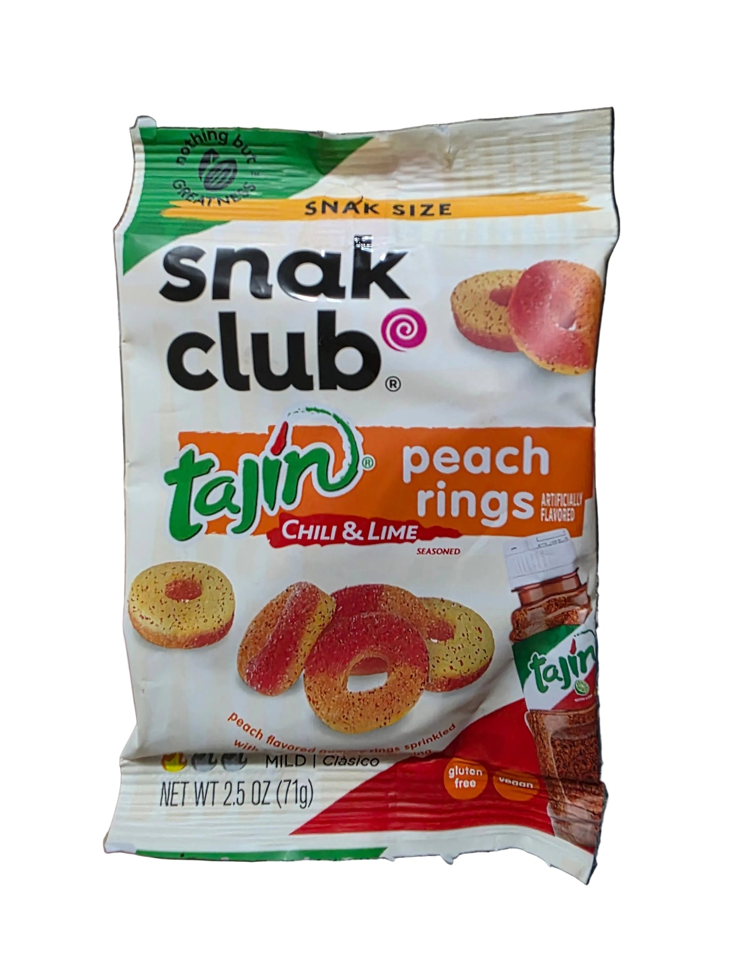 Snak Club Tajin Peach Rings 64g