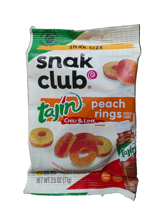 Snak Club Tajin Peach Rings 64g