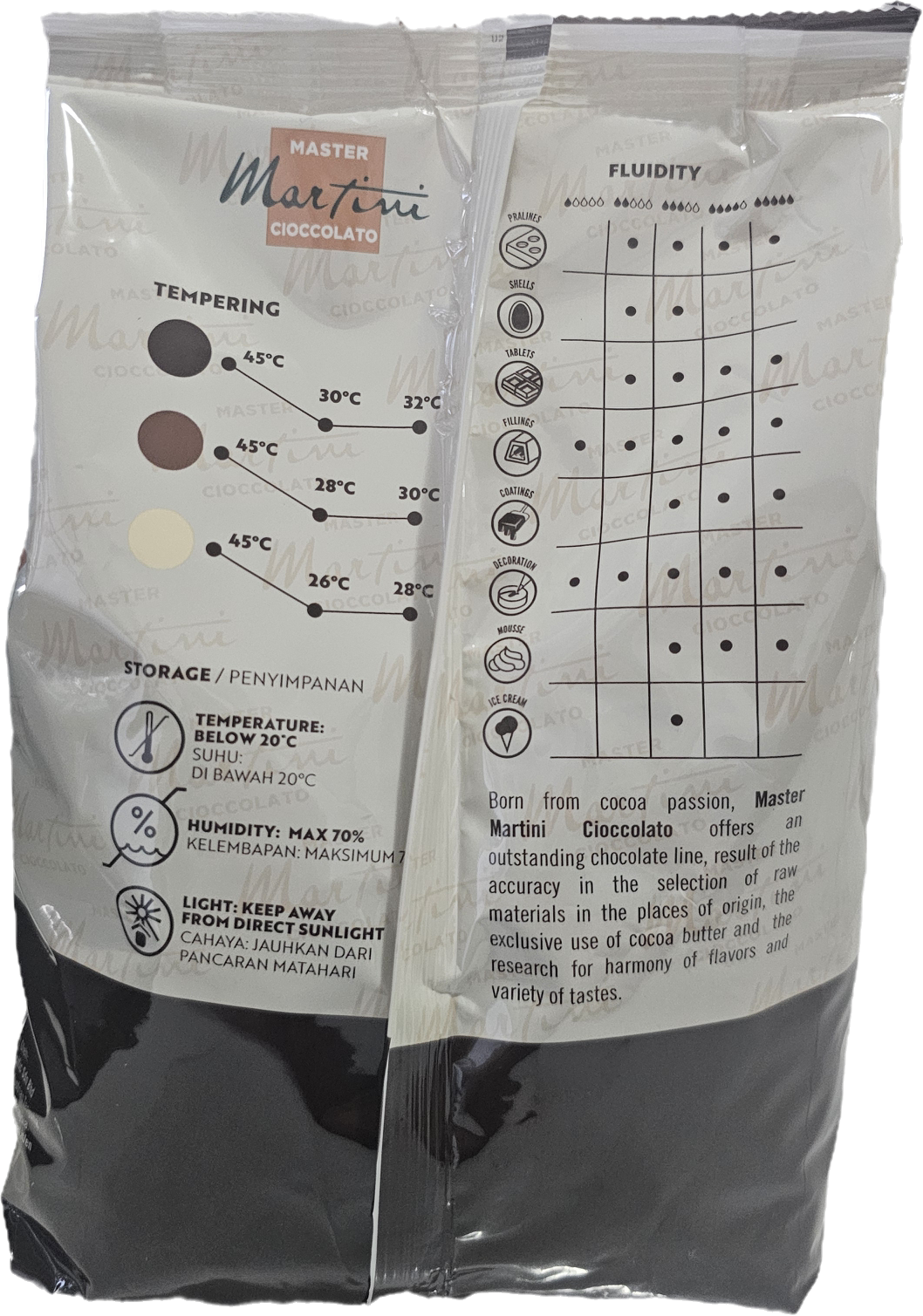 Master Martini Gourmand Milk Buttons Couverture Chocolate 35% 1kg