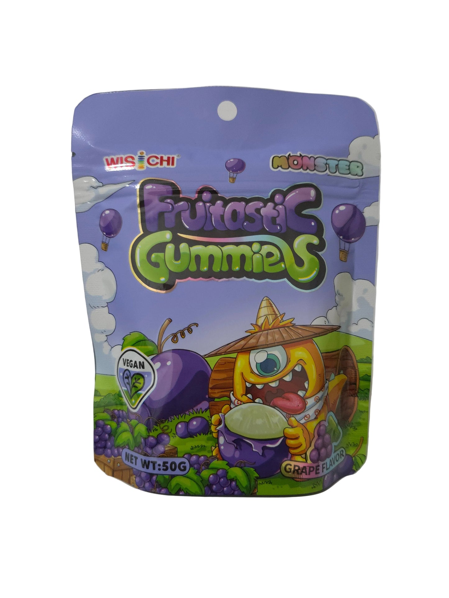 Monster Fruitastic Gummies Grape 50g