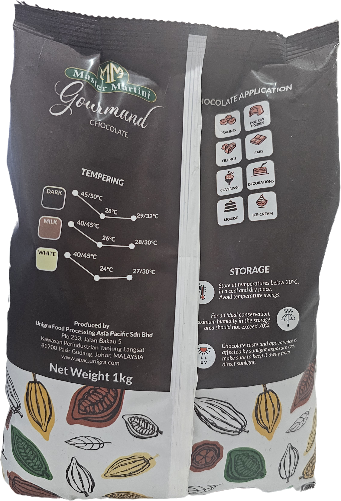 Master Martini Gourmand Dark Buttons Couverture Chocolate 54% 1kg